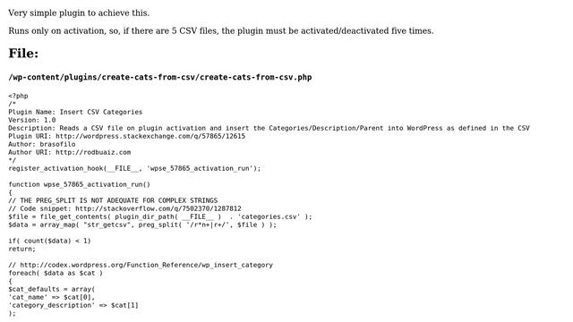 Wordpress: How to Import Categories with Descriptions from a CSV File? смотреть онлайн