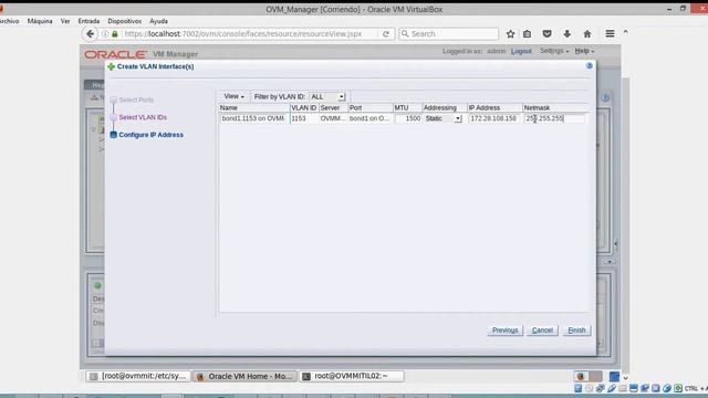 OVM Bonding config + VLAN + VM Rol смотреть онлайн