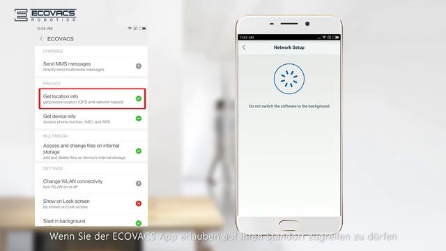 Connecting OZMO 930 to ECOVACS App for Android - German смотреть онлайн