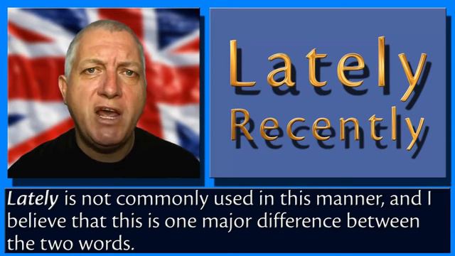 Lately Recently - English Vocabulary - Learn British English смотреть онлайн