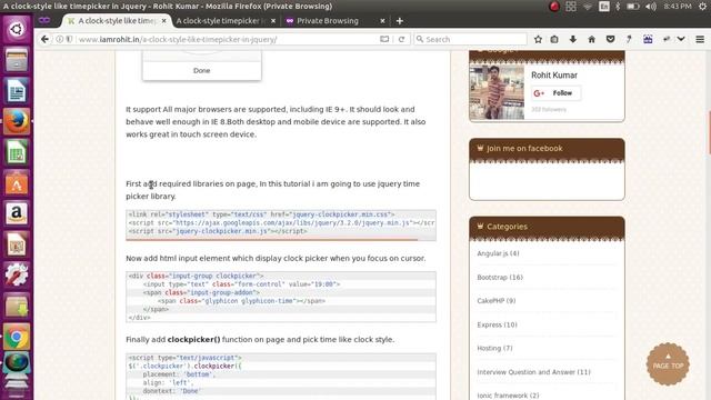 Create A clock-style like timepicker using Jquery смотреть онлайн