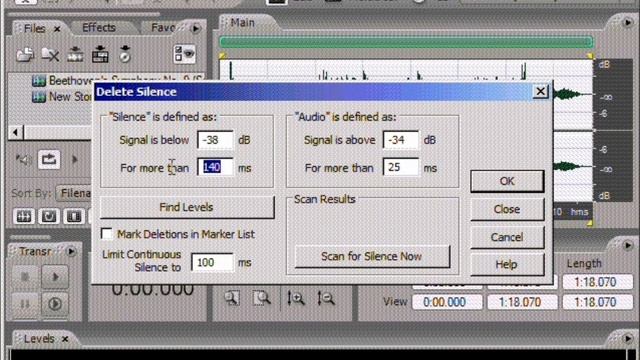Adobe Audition. Урок 13: Удаление фрагментов содержащих тишину смотреть онлайн
