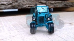 Мтз-80 из пластилина! Миниатюрный трактор!