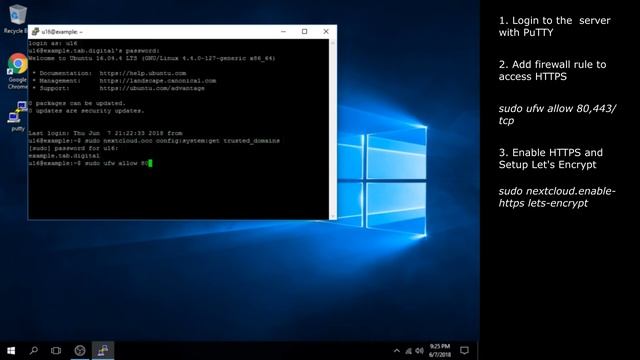 Let's encrypt with Nextcloud SSL смотреть онлайн
