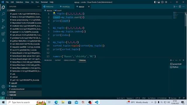 advanced level tuple methods in python` смотреть онлайн
