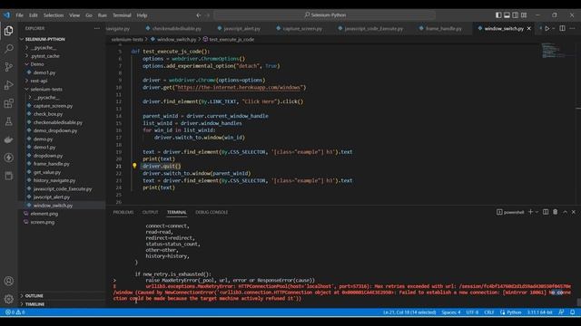 #Tutorials 17 || What is Driver Quit and close methods || Selenium Python смотреть онлайн