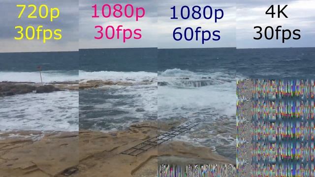 0041 - 720p at 30fps vs 1080p at 30fps vs 1080p at 60fps vs 4K at 30 fps iPhone 6s Plus смотреть онлайн