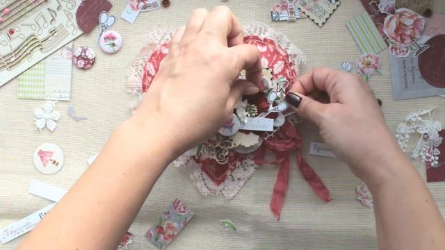 Текстильное сердце | Видео мастер-класс смотреть онлайн