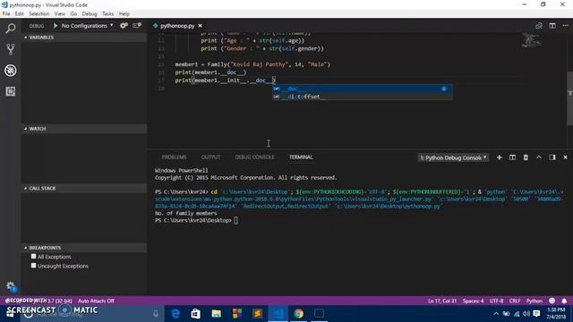 Python OOP - 4 - Docstring in Python смотреть онлайн