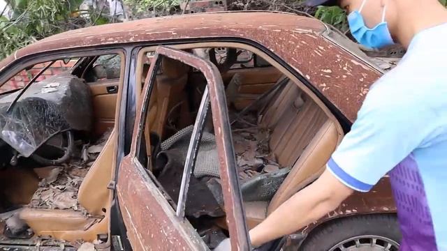 Restoration Old Mercedes E350 1980 Car Rusty - реставрация мерседеса Е350 1980 года