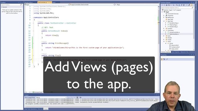 How to configure routes controllers and views in ASP.NET смотреть онлайн