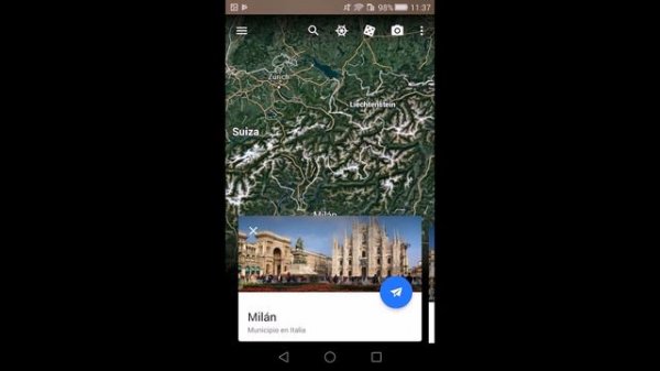 Google earth android