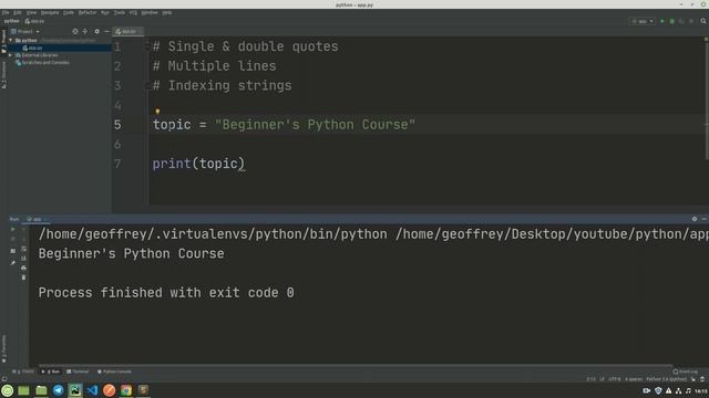 Python for Beginners Tutorial Five(5) - Strings смотреть онлайн