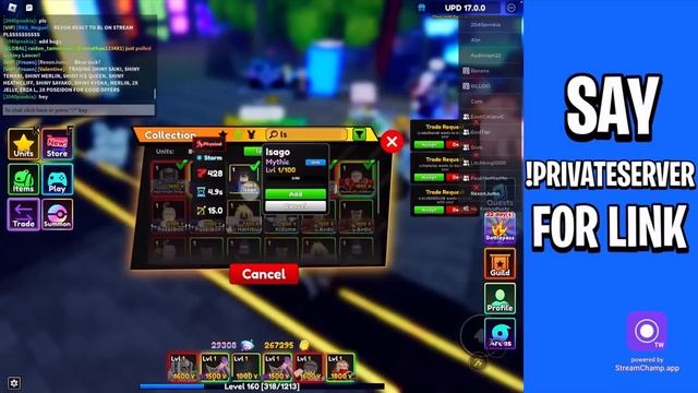 *BIG W TRADES?!* TRADING COMPILATION, Stream Highlights In Anime Adventures смотреть онлайн