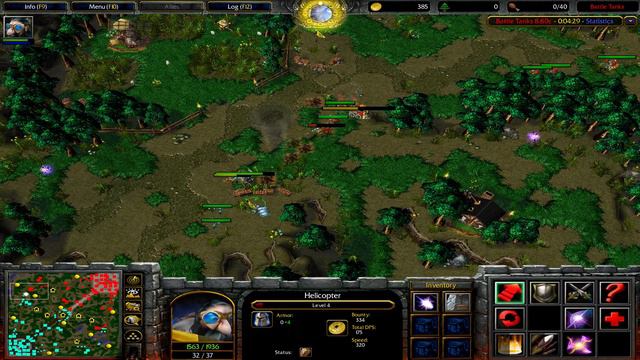 Warcraft 3 : Battle Tanks How To Play Helicopter มือใหม่หัดบิน # смотреть онлайн