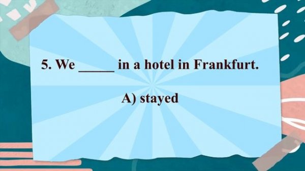 ✔Grammar Quiz #5 Elementary//Past Simple. Time expressions