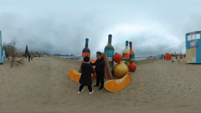 Анапа в декабре. Побывайте виртуально. Видео VR 360 смотреть онлайн