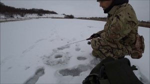 Ловля окуня на силикон зимой со льда, ICE UL-закрытие сезона.?