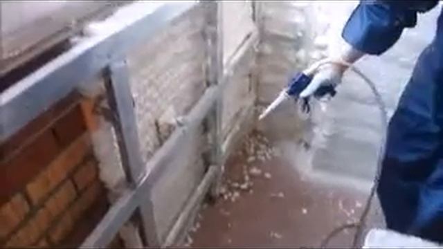 Утепление балкона с помощью установки Foam kit смотреть онлайн