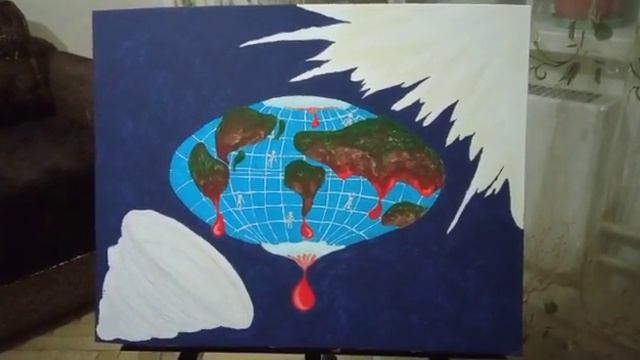 ТКАНЬ ВСЕЛЕННОЙ#искуство #картина #рисование#земля смотреть онлайн