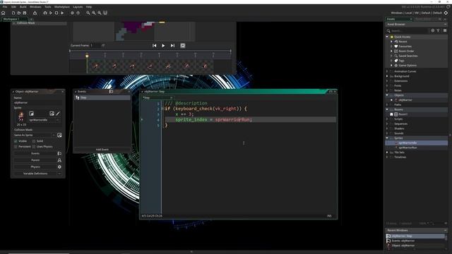 GameMaker Studio 2.3 - Beginner Tutorial: How to Import and Animate Sprites смотреть онлайн