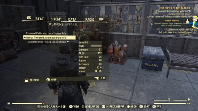 Fallout 76 | Quick Update, servers went down for maintenance :( смотреть онлайн