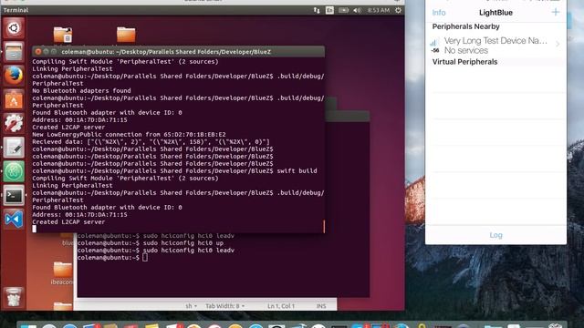 Swift BlueZ L2CAP Test 1 смотреть онлайн