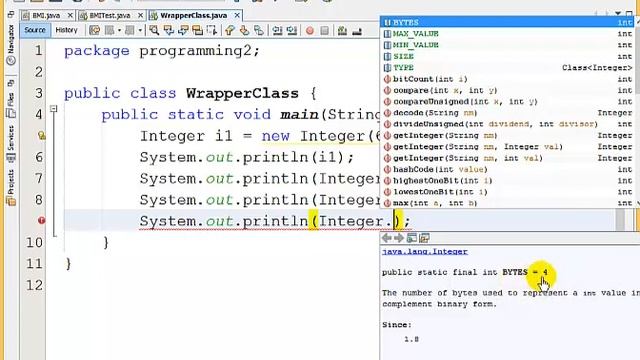 Programming2 - Session06 - Wrapper Class, BigInteger, BigDecimal смотреть онлайн
