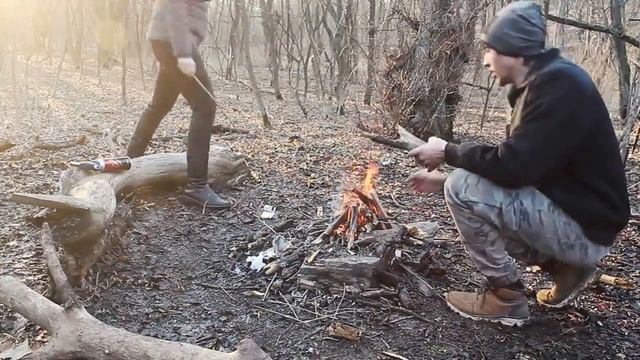 Как разжечь костёр газовой горелкой смотреть онлайн