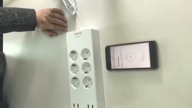 WiFi Smart Power Strip EU Surge Protector With 6 Way AC Socket 4 USB Port Home Control Switch Compa