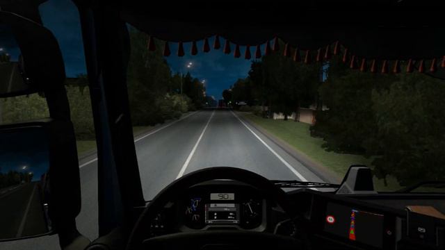 Едем из Луги в СПБ в Euro Truck Simulator 2 Multiplayer!!#1 смотреть онлайн