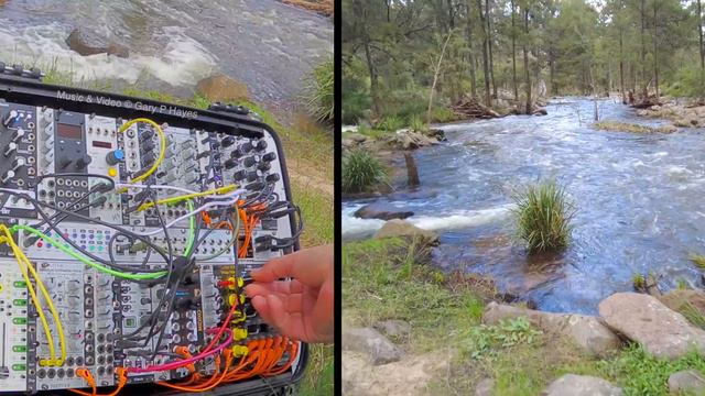 DARK RIVER Outdoor #Modular #Eurorack Improvisation #QuBitBloom #TwinWaves #Pluck #DistingEX #FXAid