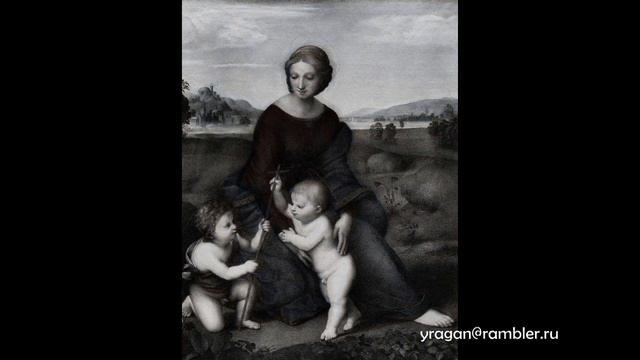 МАДОННА В ЗЕЛЕНИ РАФАЭЛЬ (RAFAELLO DI GIOVANNI SANTI)описание смотреть онлайн