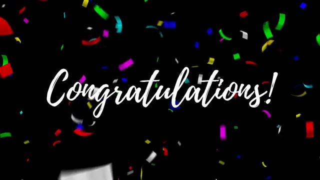 2 Hour Congratulations Background Video With Music And Confetti | 365Edits.com RSVP Website Builder