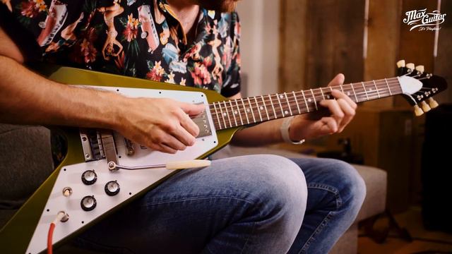 Gibson CS 1967 Mahogany Flying V with Maestro VOS, Verdoro Green смотреть онлайн