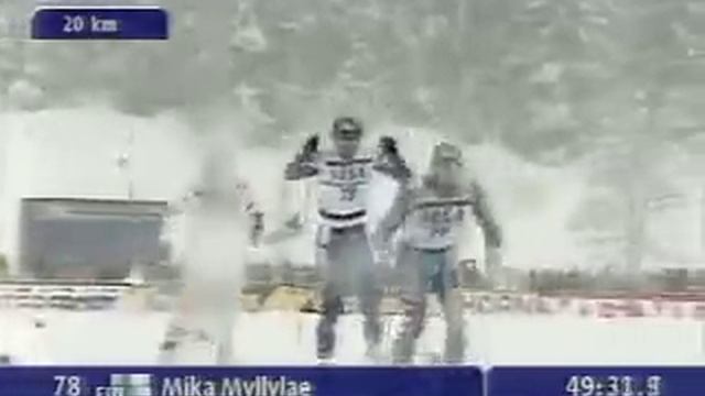 Ramsau 1999 - 30 km men - RIP Mika Myllylä смотреть онлайн