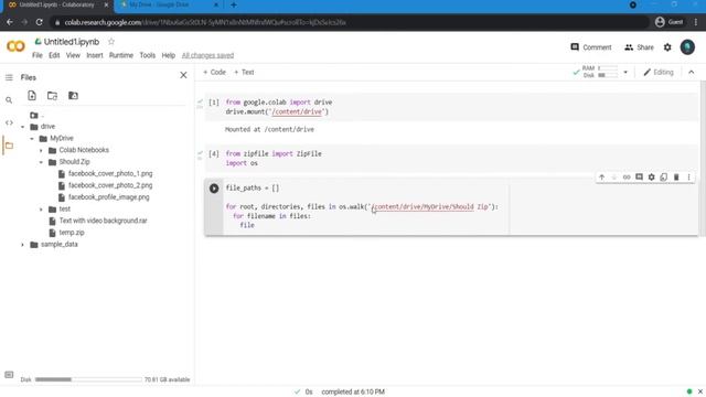 How to Zip Files in Google Drive? | Google Colab & Python смотреть онлайн