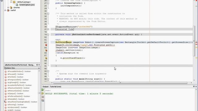 How to take Screenshot using Java in NetBeansIDE смотреть онлайн