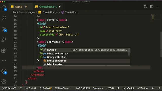 Form Validation - Full Stack Web Development Course [4] | ReactJS, NodeJS, MySQL смотреть онлайн