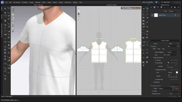 0032. fabric, material, texture in clo3D смотреть онлайн