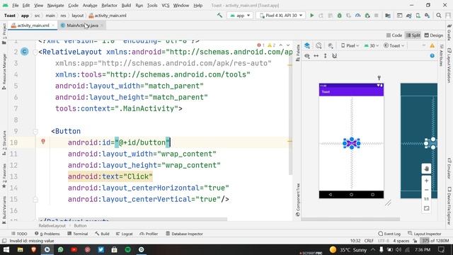 How to display Toast message in android studio. смотреть онлайн