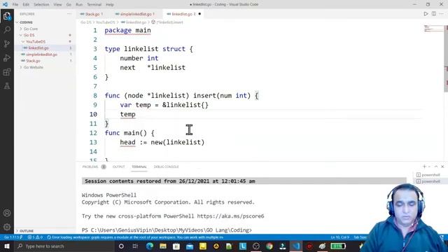 Golang DS Tutorial 1- Linked List - Part 1| Dr Vipin Classes смотреть онлайн
