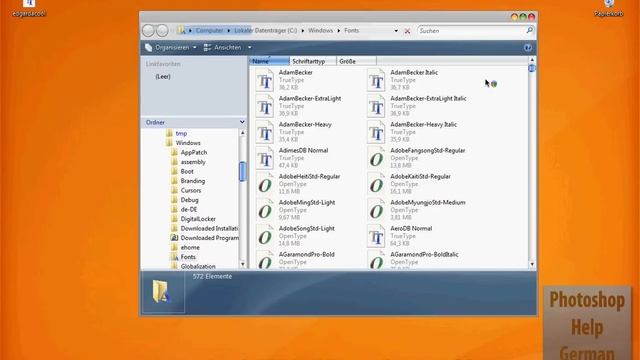 Adobe Photoshop CS4 Tutorial - Schriftarten installieren смотреть онлайн