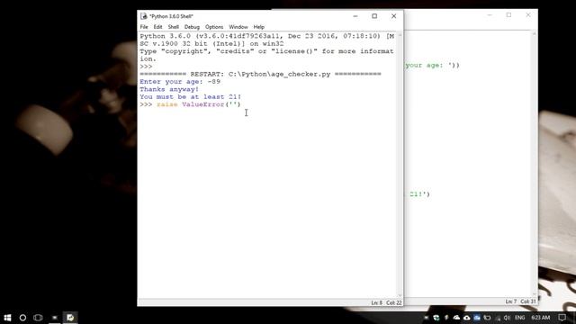 50. Генерация (вызов) исключений в Python 3 - raise exception (Уроки Python) RU смотреть онлайн