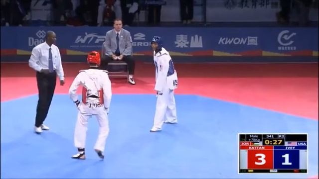 ТХЭКВОНДО ВТФ. 10-е ПЕРВЕНСТВО МИРА СРЕДИ ЮНИОРОВ (2014 год). ЮНИОРЫ 78+ кг. ФИНАЛ (USA -- JOR) смотреть онлайн