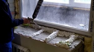 Как установить акриловый подоконник своими руками!