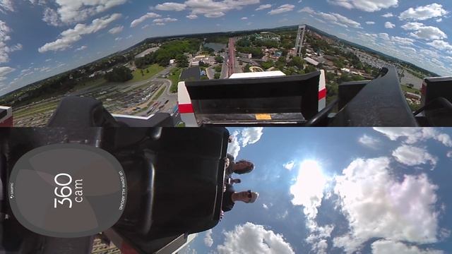 Steel Force Roller Coaster 360 Degree POV смотреть онлайн