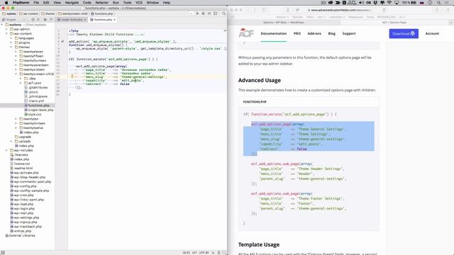 Advanced Custom Fields Pro — get_field_objects() и страницы с настройками смотреть онлайн
