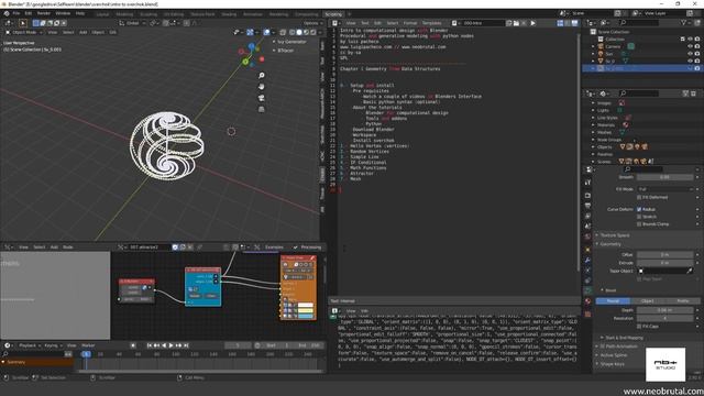 Introduction to computational design with Blender - 001 Setup смотреть онлайн