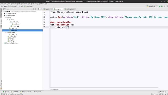 Python Flask Tutorial #23 - API-Definitionen mit restplus смотреть онлайн